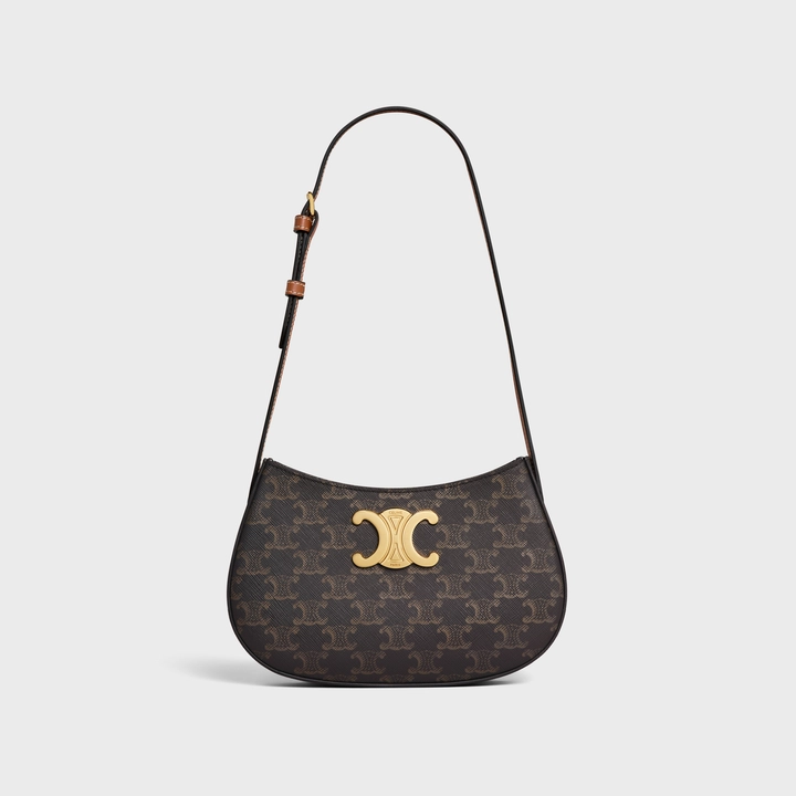 MEDIUM TILLY BAG IN TRIOMPHE CANVAS AND CALFSKIN