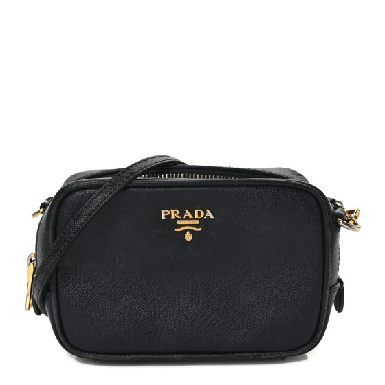 Saffiano Mini Camera Crossbody Bag