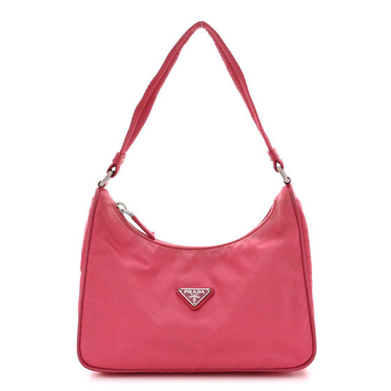 Tessuto Nylon Sport Shoulder Bag Begonia