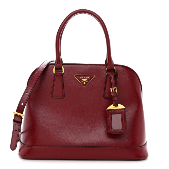 Saffiano Vernice Medium Open Promenade Tote Rosso