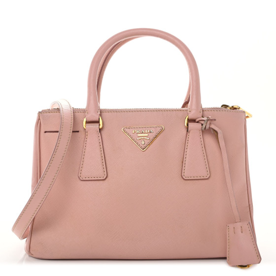 Saffiano Small Galleria Double Zip Tote Orchidea