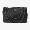 Large CC Tote Black Leather