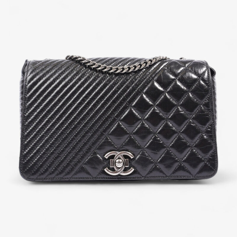Coco Boy Flap  Black Lambskin Leather