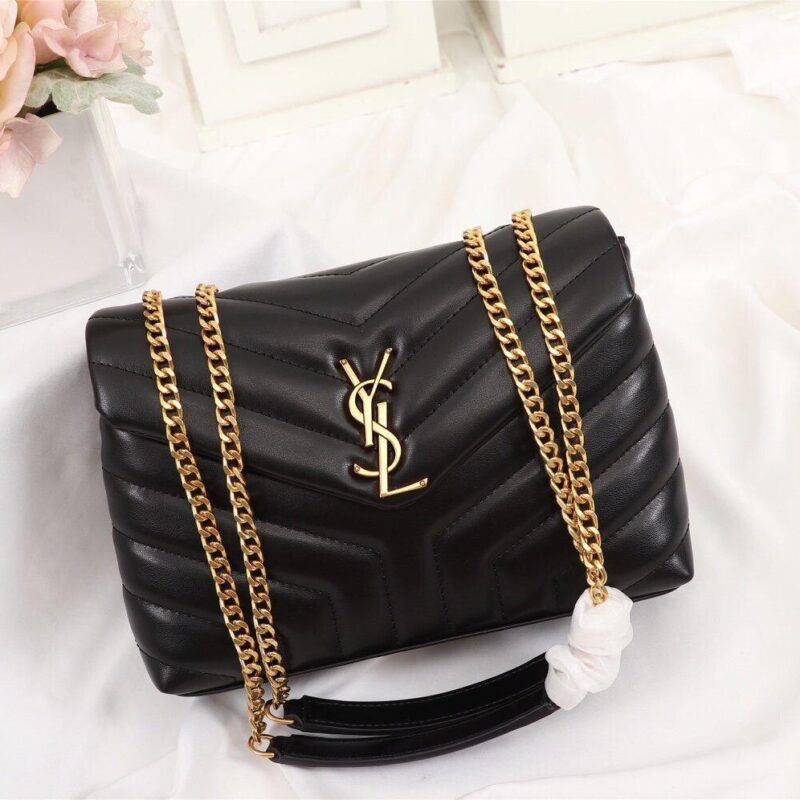 YSL LOULOU SMALL BAG IN "Y" QUILTED LEATHER