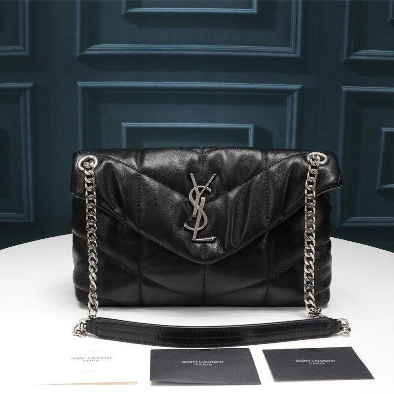 YSL PUFFER TOY BAG IN QUILTED LAMBSKIN