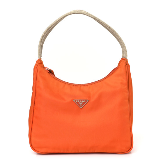 Tessuto Nylon Sport Shoulder Bag Orange