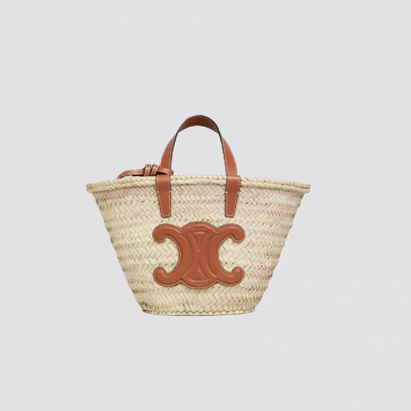 2019 Small Triomphe Panier in Palm Leaves Basket