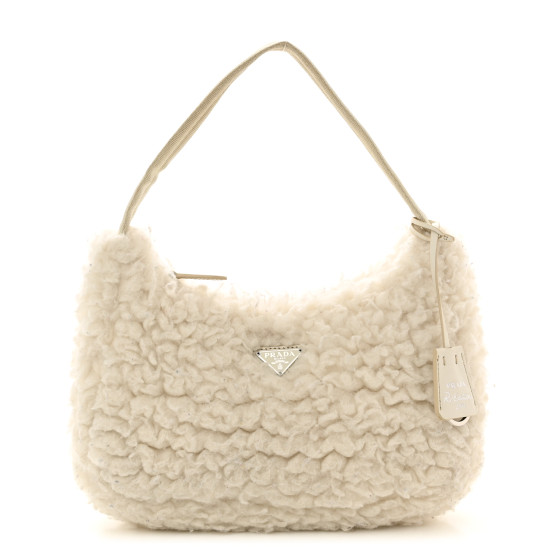 Cashmere Mini Re-Edition 2000 Bag Naturale